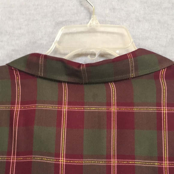 CATO Holiday Christmas Celebration Gold Metallic Thread Peplum Extra Long Line - Picture 4 of 16